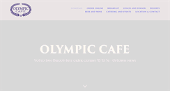 Desktop Screenshot of olympiccafesd.com